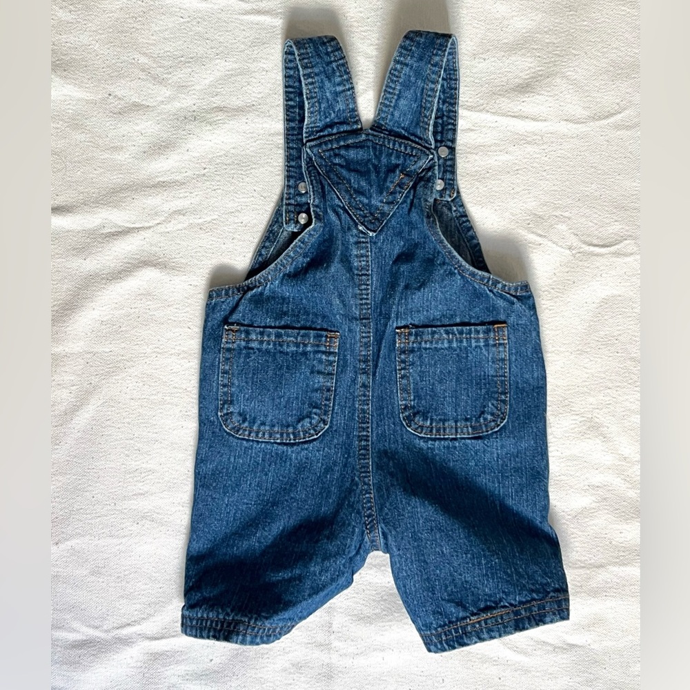 Vintage denim baseball overalls - Picture 2 of 3